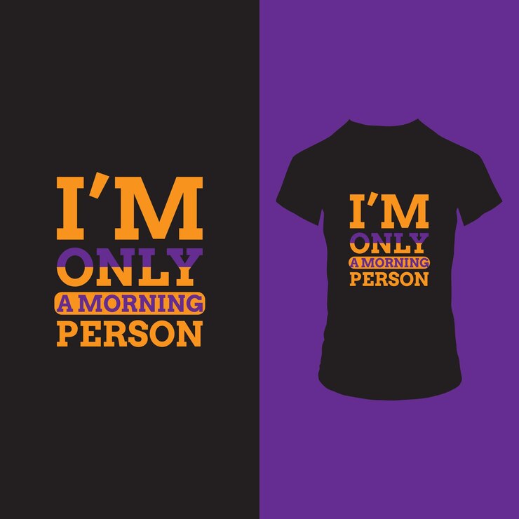 Solo soy un diseño de camiseta de persona de la mañana.