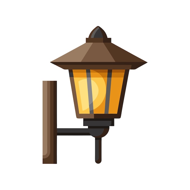 Solución de iluminación electrónica Equipo de estilo plano ilustración vectorial realista
