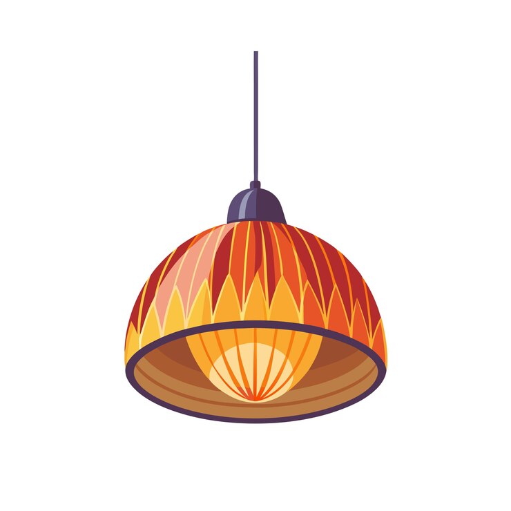 Vector solución de iluminación electrónica equipo de estilo plano ilustración vectorial realista