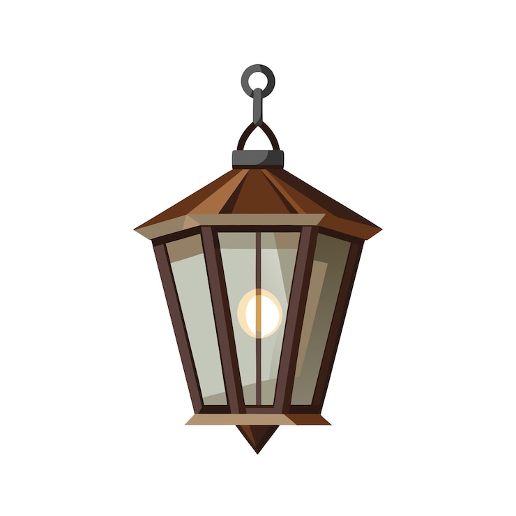 Vector solución de iluminación electrónica equipo de estilo plano ilustración vectorial realista