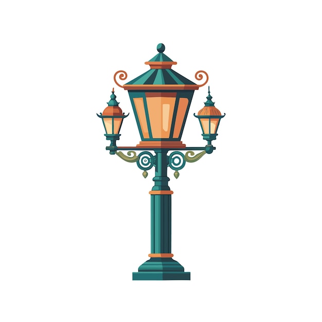 Solución de iluminación electrónica Equipo de estilo plano ilustración vectorial realista