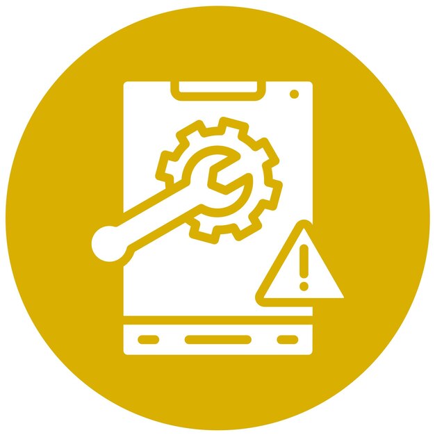 Solución de problemas de diseño vectorial Estilo de icono