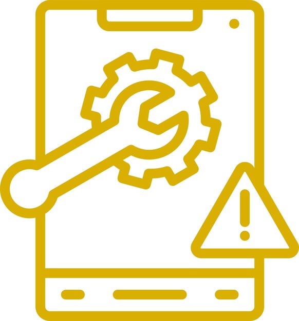 Solución de problemas de diseño vectorial Estilo de icono