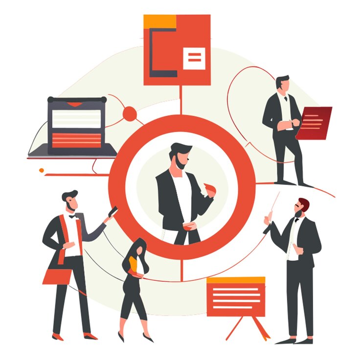 Vector soluciones efectivas estrategias de resolución de problemas ilustración vectorial plana 2