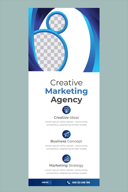 Soluciones de marketing digital plantilla de banner de Facebook amplificador Gradiente diseño de portada de Facebook para negocios