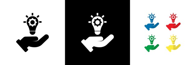 Soluciones a medida Iconos en blanco y negro y colorido