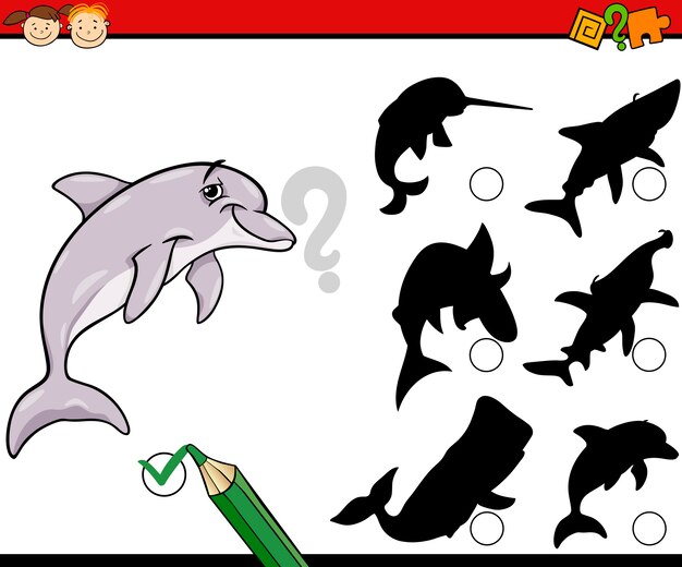 Sombras de la caza juego de dibujos animados