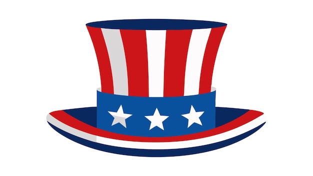 Sombrero de bandera estadounidense del 4 de julio