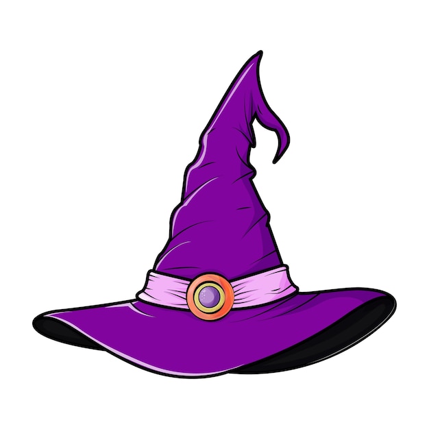 Sombrero de bruja púrpura Un accesorio de Halloween Ropa de bruja