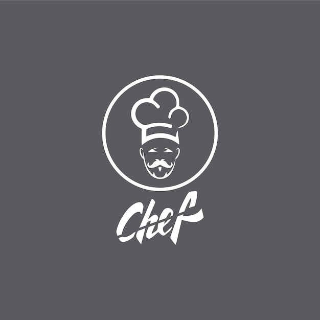 Sombrero chef logo plantilla vector icono ilustración