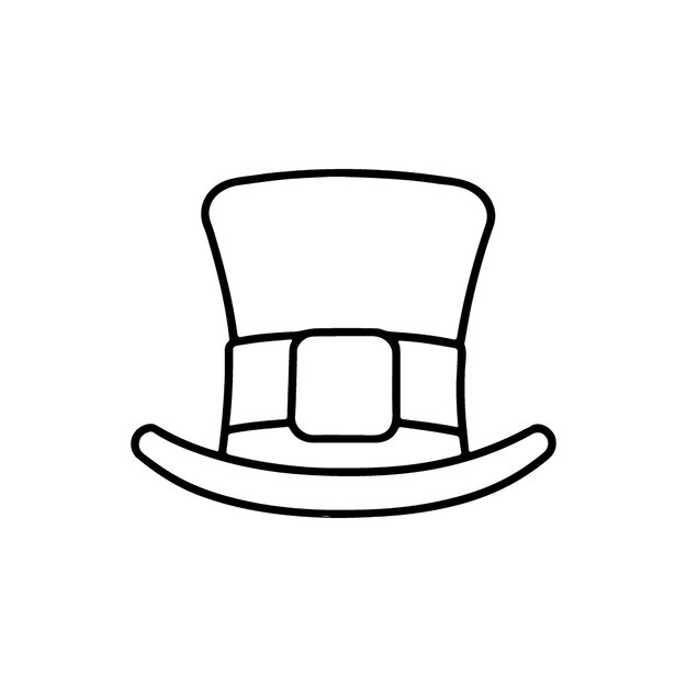 Vector el sombrero cilíndrico tradicional de san patricio