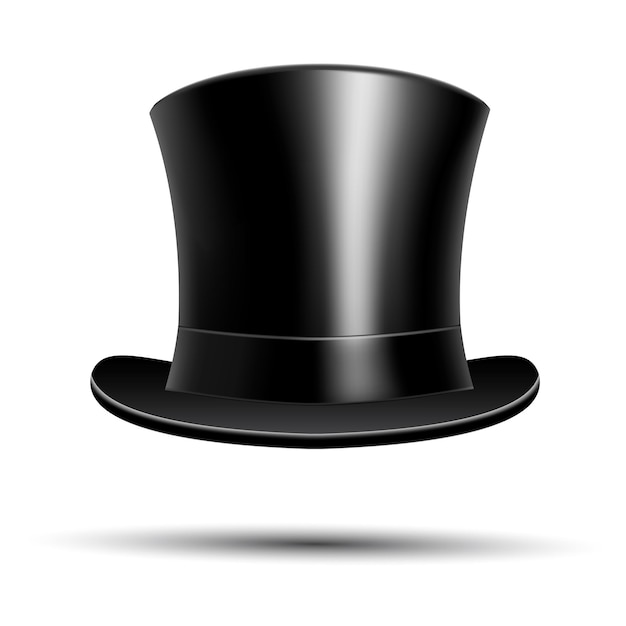 Sombrero de copa negroxAxA