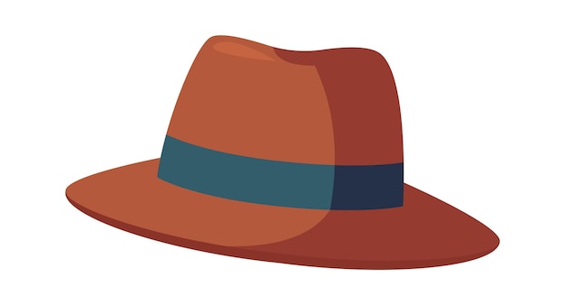 Sombrero detective icono plano elemento de de oficial de policía Vector Premium