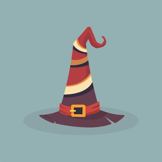 sombrero de hechicero vector plano ilustración 11