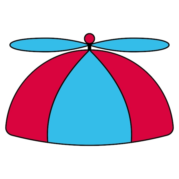 Sombrero helicóptero hélice tapa divertida caricatura fiesta sombrero niño niño