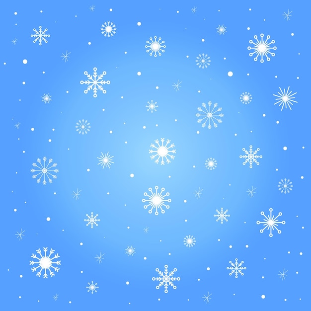 Vector sombrero de invierno anf bufanda azul blanco copo de nieve merry tarjeta de navidad ilustración vectorial eps 10