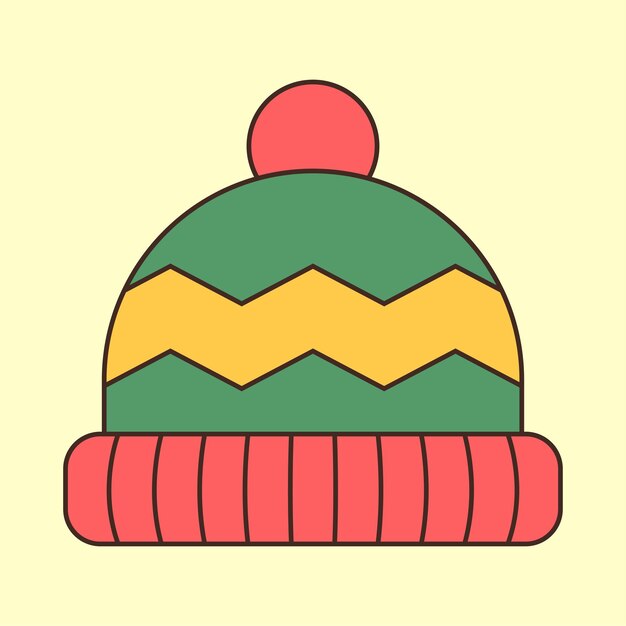 Sombrero de invierno de color con gorra o de punto
