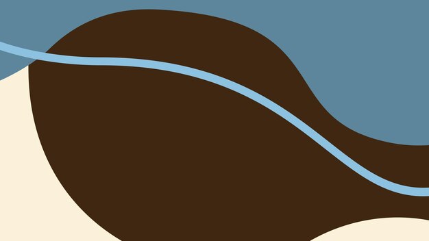 un sombrero marrón con una franja azul en él