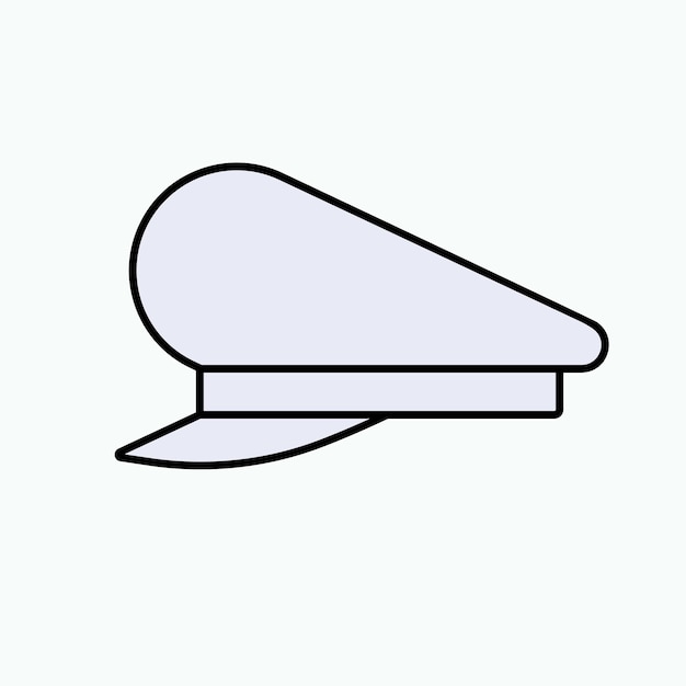 Un sombrero militar blanco con una gorra blanca.