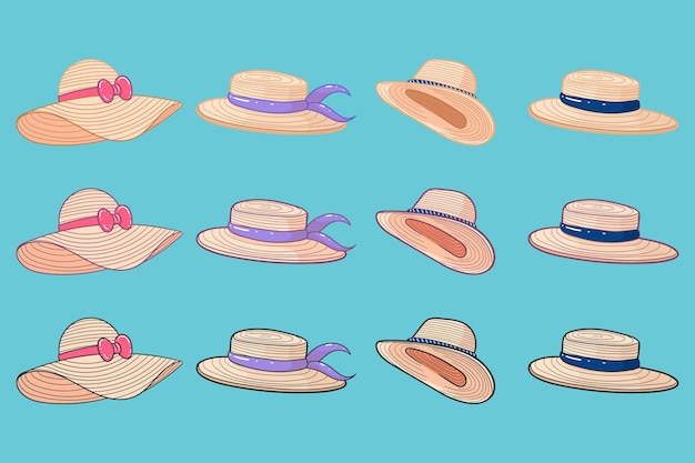 Sombrero paja verano moda mujer y hombre