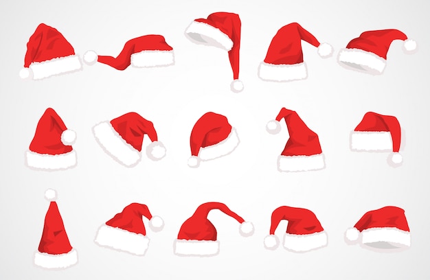 Sombrero de santa claus de diseño vectorial