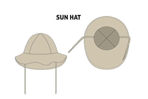 Vector sombrero para el sol 1