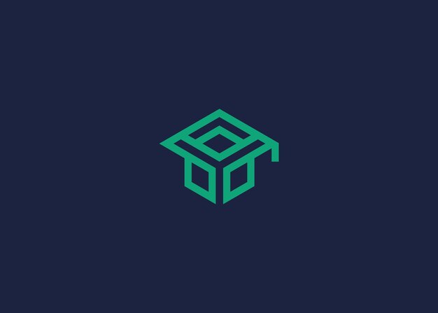 sombrero de soltero con logotipo de hexágono diseño de icono de diseño vectorial inspiración de plantilla de diseño