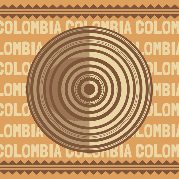 Vector sombrero_vueltiao_colombiano