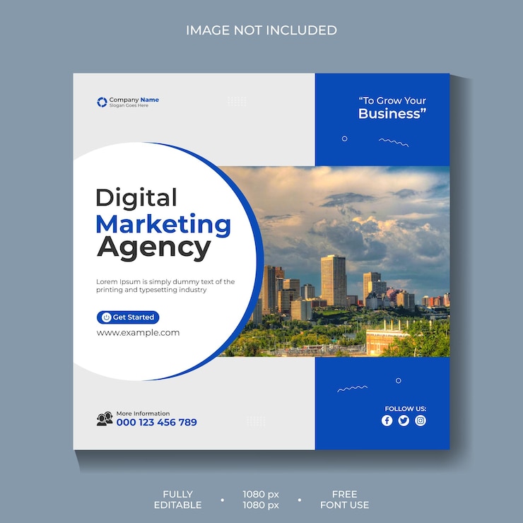 Somos una solución creativa y un volante de negocios corporativos banner de publicación de redes sociales de instagram