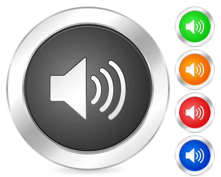 Vector sonido de icono de computadora