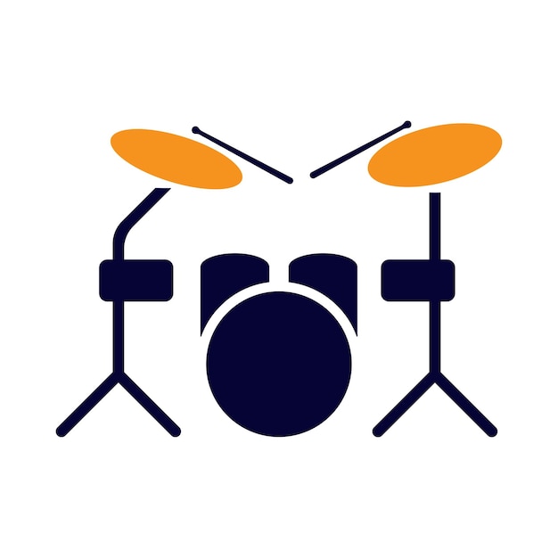 sonido de la música del tambor DJ icono de la batería
