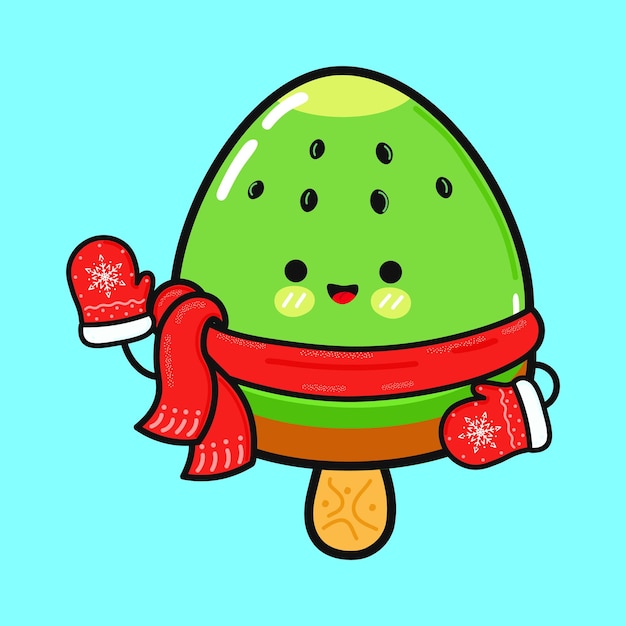 Sonríe muy bien, feliz Navidad de helado.