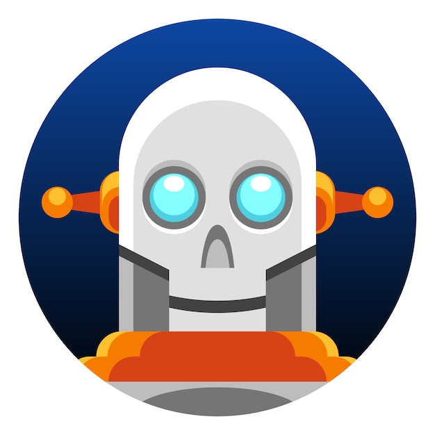 sonriendo robot android