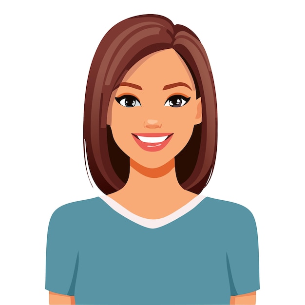 Sonriente mujer joven