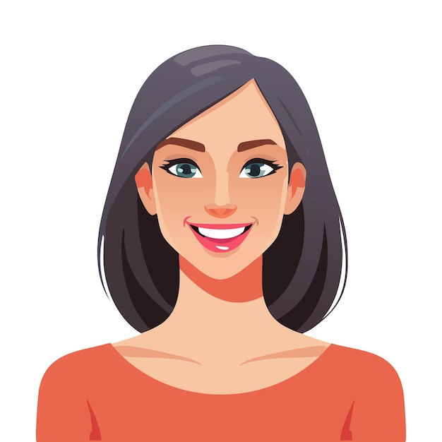 Sonriente mujer joven