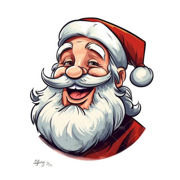 Sonriente Papá Noel