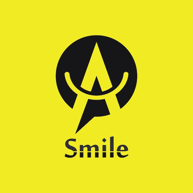 Sonrisa icono sonrisa logo vector diseño feliz emoticon negocio divertido diseño y vector emoji felicidad