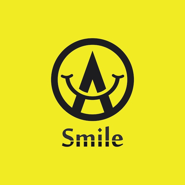 Sonrisa icono sonrisa logo vector diseño feliz emoticon Negocio divertido diseño y vector emoji felicidad