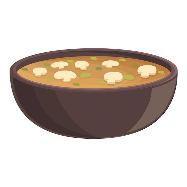 Sopa comida icono dibujos animados vector plato de comida carne caliente