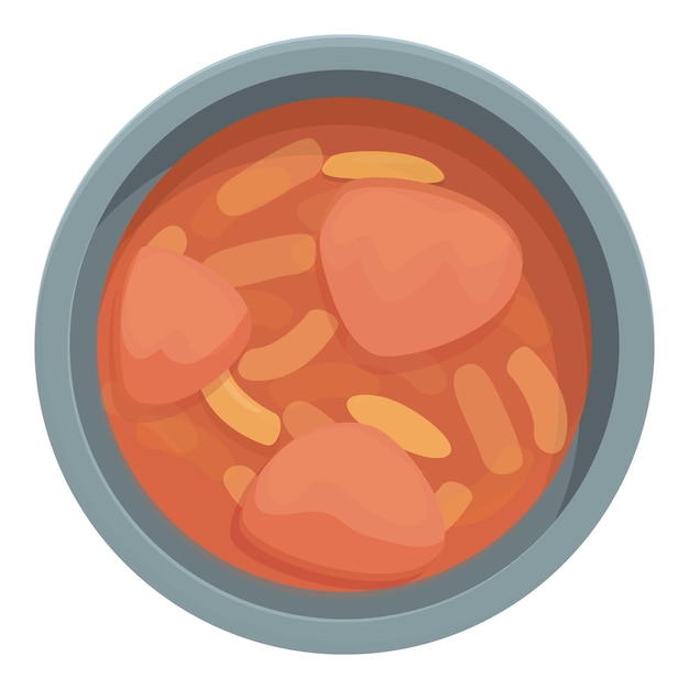 Sopa comida icono dibujos animados vector Portugal comida gente tomate