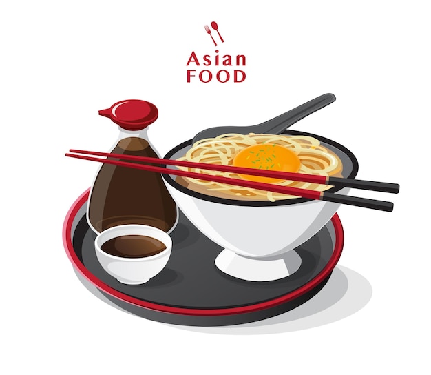 Sopa con fideos, fideos ramen japoneses