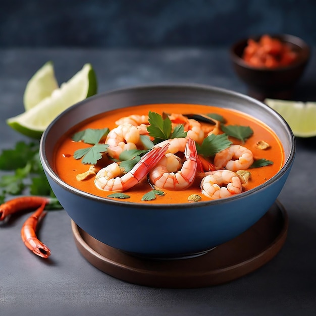 Sopa de tomate y albahaca y fideos