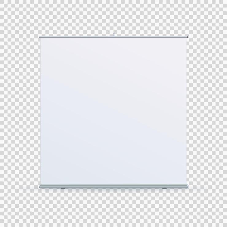 Vector soporte de banner enrollable sobre fondo limpio aislado plantilla de diseño plantilla de visualización de banner emergente en blanco para diseñadores ilustración vectorial eps 10 rotafolio para capacitación o presentación promocional