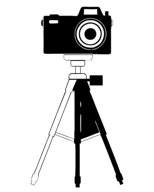 soporte de cámara con ilustración de cámara trípode de cámara soporte de foto equipo de fotografía