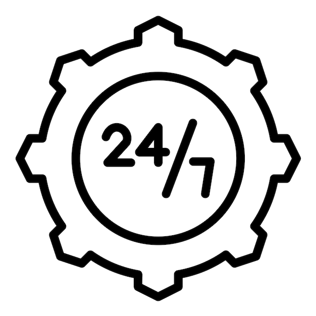 Soporte para la línea de ayuda de diseño vectorial Estilo de icono