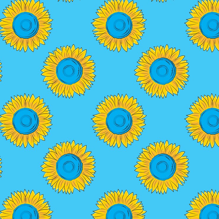 soporte de patrón de girasol para Ucrania