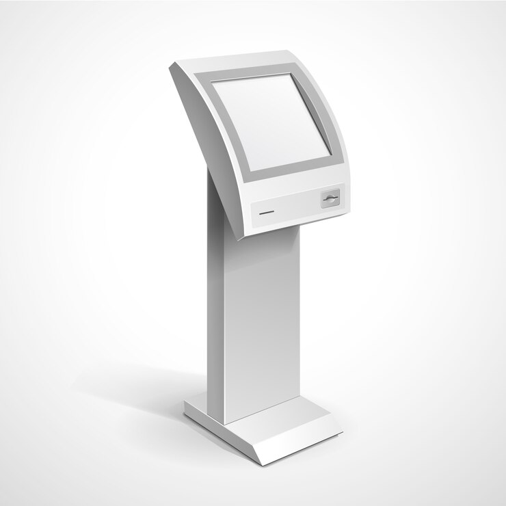 Vector soporte de terminal de monitor de pantalla de información