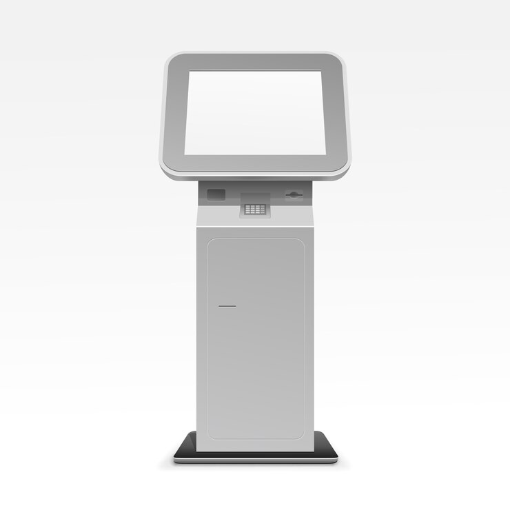 Vector soporte de terminal de monitor de pantalla de información