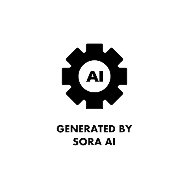 Vector sora ai generado por sora ai generador o procesador de ia concepto de inteligencia artificial icono vectorial
