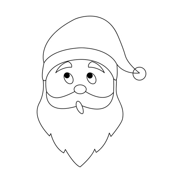 Sorprendido vector de Santa Claus aislar sobre fondo blanco. vector de navidad vectores de Navidad.